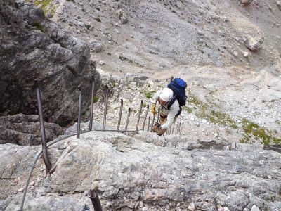 016-In der Ferrata Scala del Menighel
